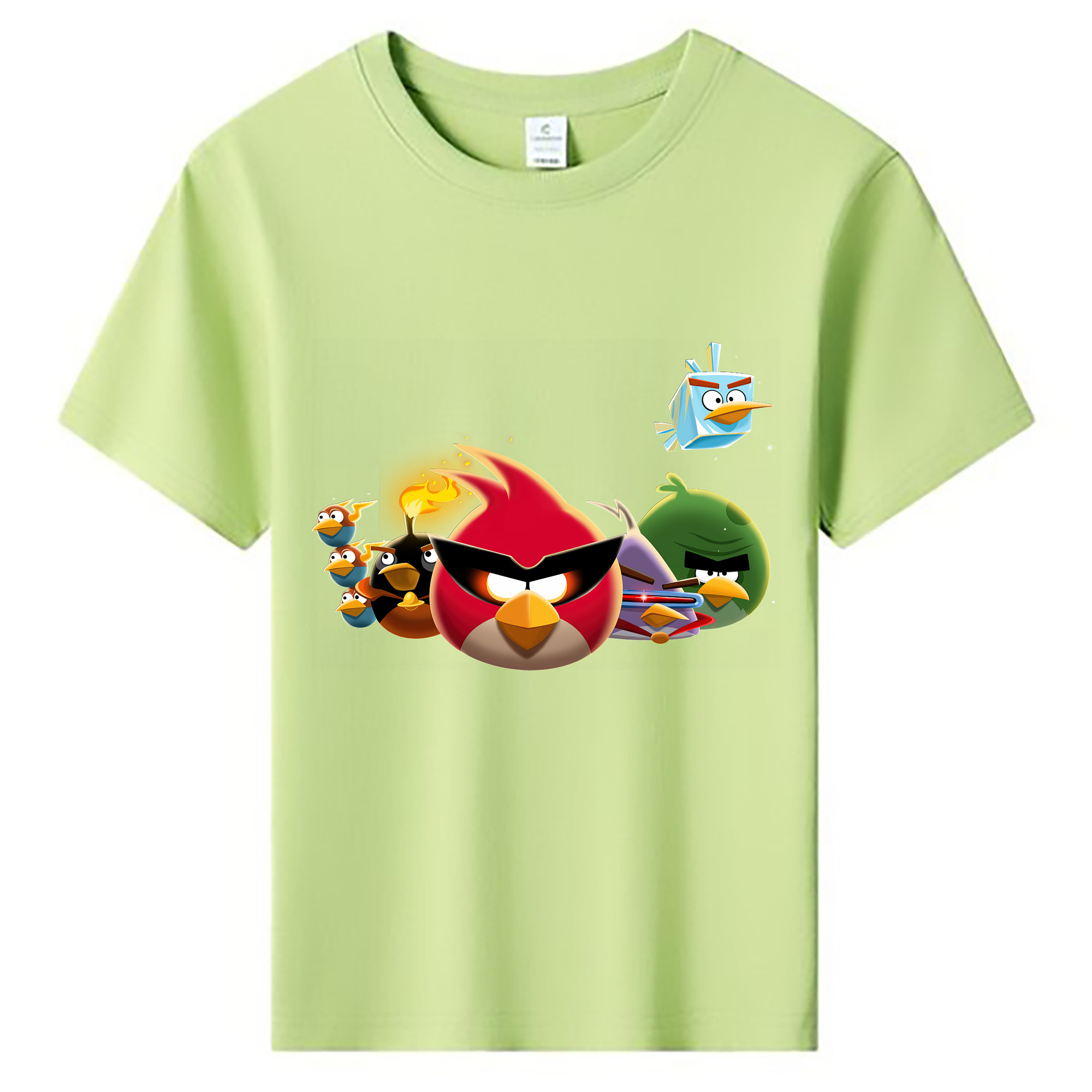 （画像用） Angry Birds アングリーバード 綿100％キッズTシャツ（フロントプリント）